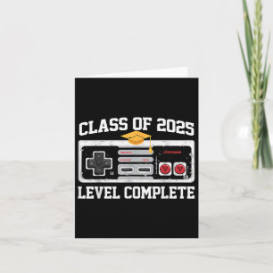 Cl Of 2025 Level Complete Video Gamer Senior Gradu Card