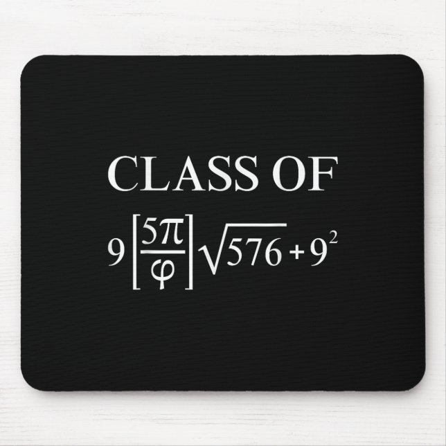 Cl Of 2025 Math Equation Geek Graduation Teacher N Mouse Pad (Front)