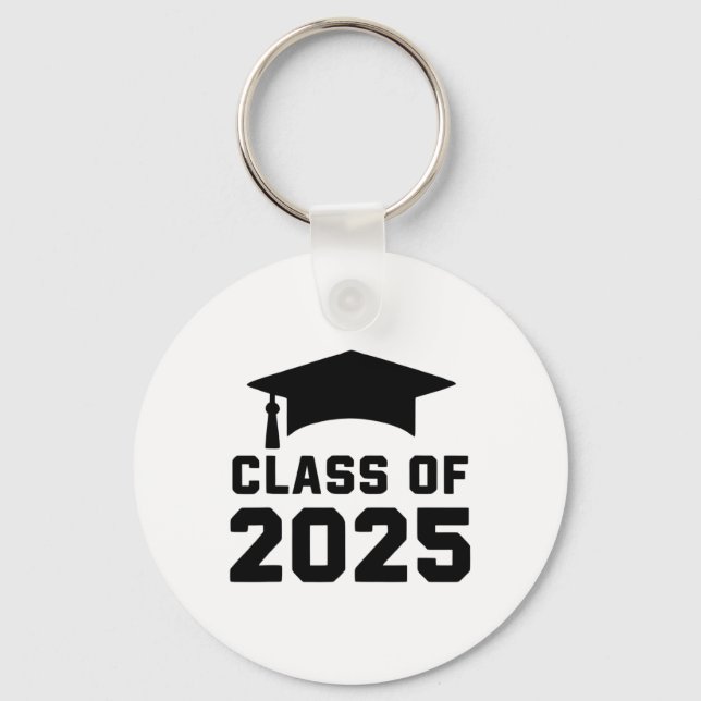 Cl Of 2025 School Graduation  Key Ring (Front)