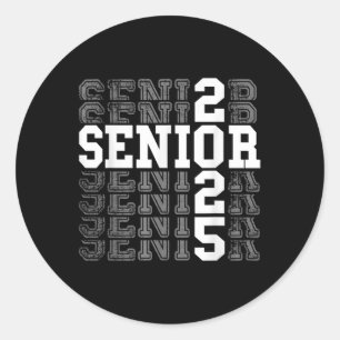 Cl Of 2025 Senior 2025 Back To School 2025 Graduat Classic Round Sticker