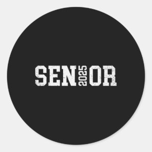 Cl Of 2025 Senior 2025 Graduation 2025 Ck To Schoo Classic Round Sticker