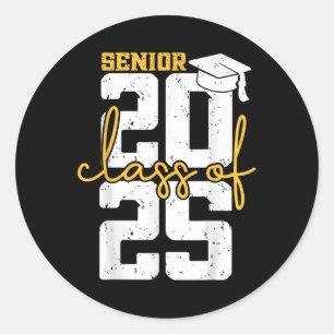Cl Of 2025 Senior 2025 Graduation  Classic Round Sticker