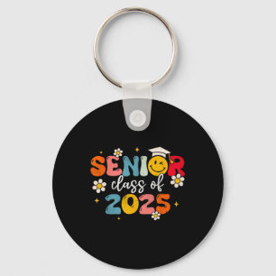 Cl Of 2025 Senior 2025 Groovy Graduation 2025 Wome Key Ring