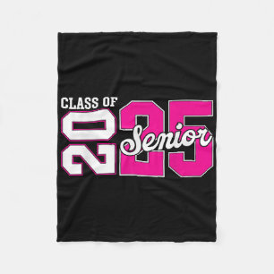 Cl Of 2025 Senior 2025 Senior Graduation Year 2025 Fleece Blanket