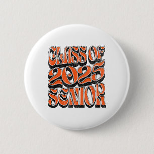Cl Of 2025 Senior  6 Cm Round Badge