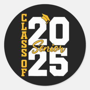 Cl Of 2025 Senior Graduate 2025 Classic Round Sticker