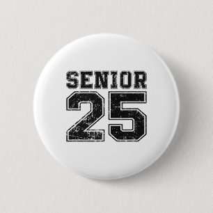 Cl Of 2025 Senior Graduate 6 Cm Round Badge