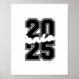 Cl Of 2025 Senior High School College Graduation W Poster