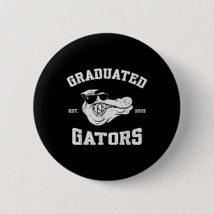 Cl Of 2025 Senior Men Graduated Gators Mascot Kids 6 Cm Round Badge
