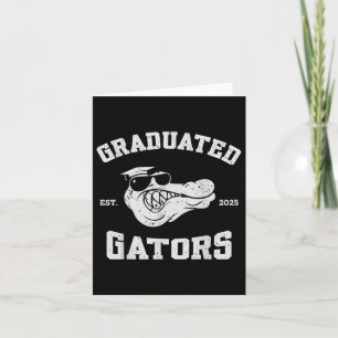 Cl Of 2025 Senior Men Graduated Gators Mascot Kids Card