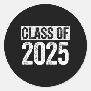 Cl Of 2025 Shirt Senior 2025 Graduation  Classic Round Sticker