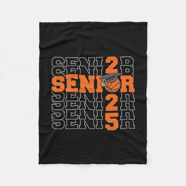 Cl Of 2025 Sketll Senior Night  Fleece Blanket (Front)