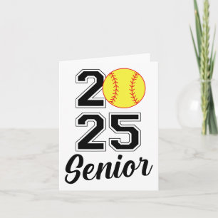 Cl Of 2025 Softll Senior Graduation Graduate Women Card
