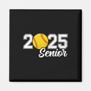 Cl Of 2025 Softll Senior Retro Senior 2025 Softll Magnet