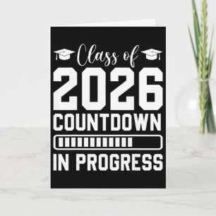 Cl Of 2026 Countdown In Progress Senior Graduate Card