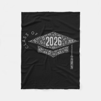 Cl Of 2026 Graduation Cap Fleece Blanket