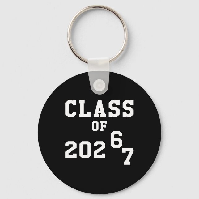 Cl Of 2026 Graduation So Done Grade Middle High Sc Key Ring (Front)
