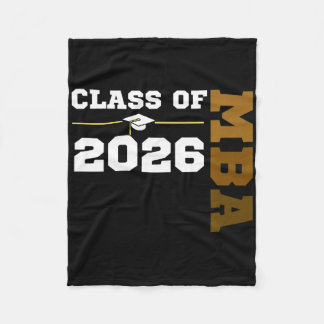 Cl Of 2026 M 26 Melanin Colours Black Student Grad Fleece Blanket