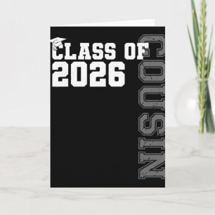 Cl Of 2026 Proud Cousin Of A 2026 Graduate Graduat Card
