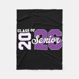 Cl Of 2026 Senior 2026 Back To School 2026 And Gra Fleece Blanket