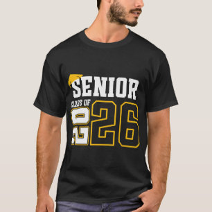 Cl Of 2026 Senior 26 High School Graduation Black T-Shirt