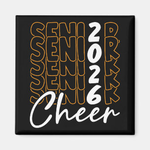 Cl Of 2026 Senior Cheer Cheerleader Cheerleading W Magnet
