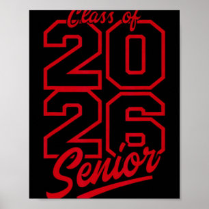 Cl Of 2026 Senior Graduation High School Seniors  Poster