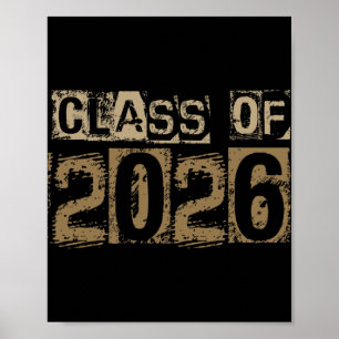 Cl Of 2026 Senior Graduation Vintage Poster