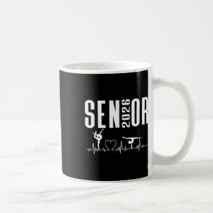 Cl Of 2026 Senior Gymnastics Themed Gymnast Heartb Coffee Mug