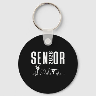 Cl Of 2026 Senior Gymnastics Themed Gymnast Heartb Key Ring