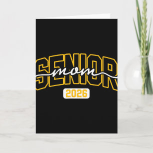 Cl Of 2026 Senior Mum High School Graduation Black Card