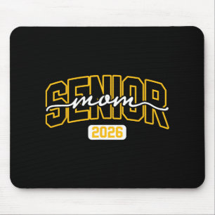Cl Of 2026 Senior Mum High School Graduation Black Mouse Pad