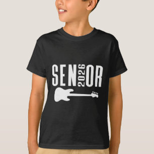 Cl Of 2026 Senior Music Themed B Guitar Player Gra T-Shirt