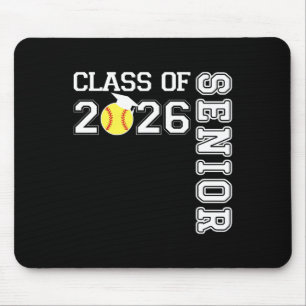 Cl Of 2026 Senior Softll Player Graduation Mouse Pad