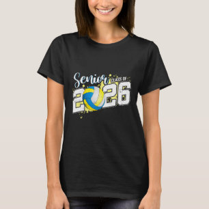 Cl Of 2026 Senior Volleyball Graduation T-Shirt