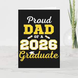 Cl Of 2026 Shirt Proud Dad Of A 2026 Graduate Card