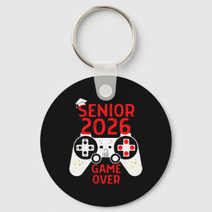 Cl Of 2026 Shirt Senior Video Game Over School Gam Key Ring