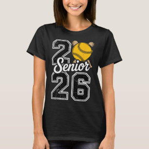 Cl Of 2026 Softll Senior 2026 Last Day Of School 2 T-Shirt