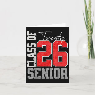 Cl Of 2026 Twenty 26 Graduation Senior 2026 Card