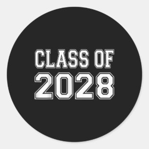 Cl Of 2028 Classic Round Sticker