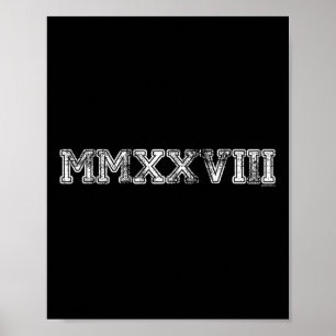 Cl Of 2028 Shirt Mmxxviii Graduation Him Her Senio Poster
