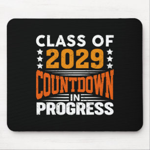 Cl Of 2029 Countdown In Progress Vintage First Day Mouse Pad