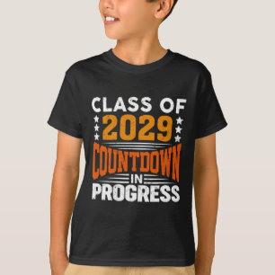 Cl Of 2029 Countdown In Progress Vintage First Day T-Shirt