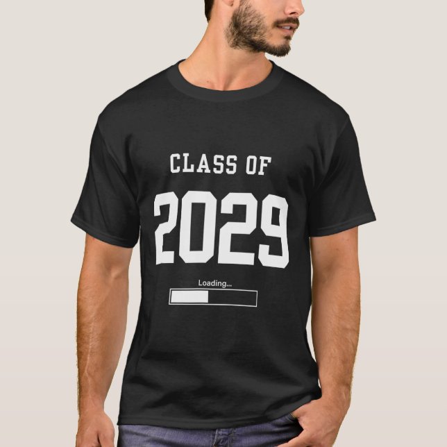 Cl Of 2029 Freshman Future Senior High School Coll T-Shirt (Front)