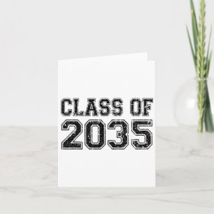 Cl Of 2035 Grow With Me Graduation Vintage Card