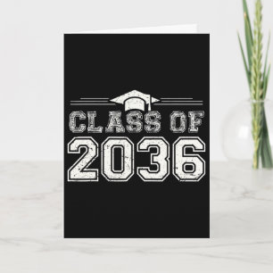 Cl Of 2036 Grow With Me Graduation 2036 Card