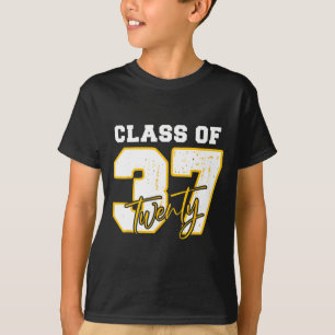 Cl Of 2037 Pre-k To Graduation Back 2 School Grow T-Shirt