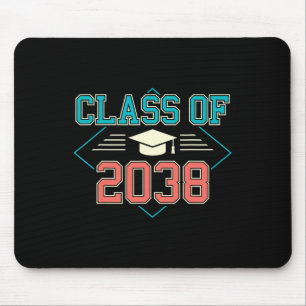 Cl Of 2038 First Day Of School Pre K Grow To Gradu Mouse Pad
