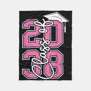 Cl Of 2038 Grow With Me Funny Kindergarten Back To Fleece Blanket