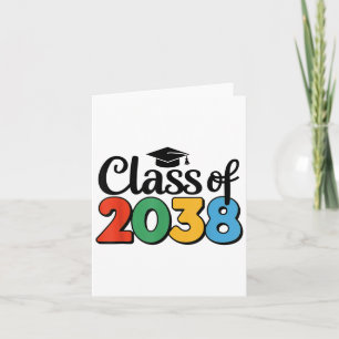 Cl Of 2038 Grow With Me Funny Kindergarten To Grad Card